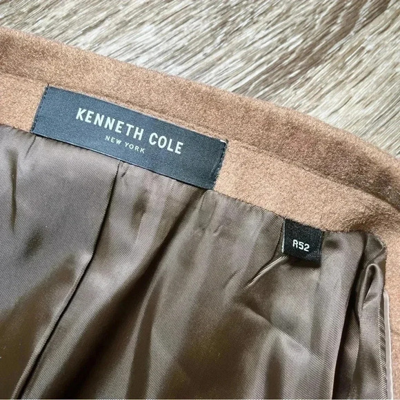 Mens Kenneth Cole New York Brown Wool Blend Coat - R52 - Picture 11 of 12